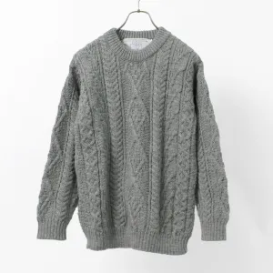 【50％OFF】OLD DERBY KNITWEAR（オールドダービーニットウェア） アラン クループルオーバー