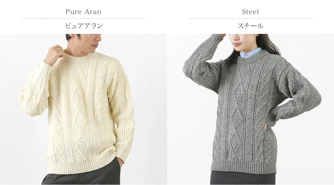 【50％OFF】OLD DERBY KNITWEAR（オールドダービーニットウェア） アラン クループルオーバー