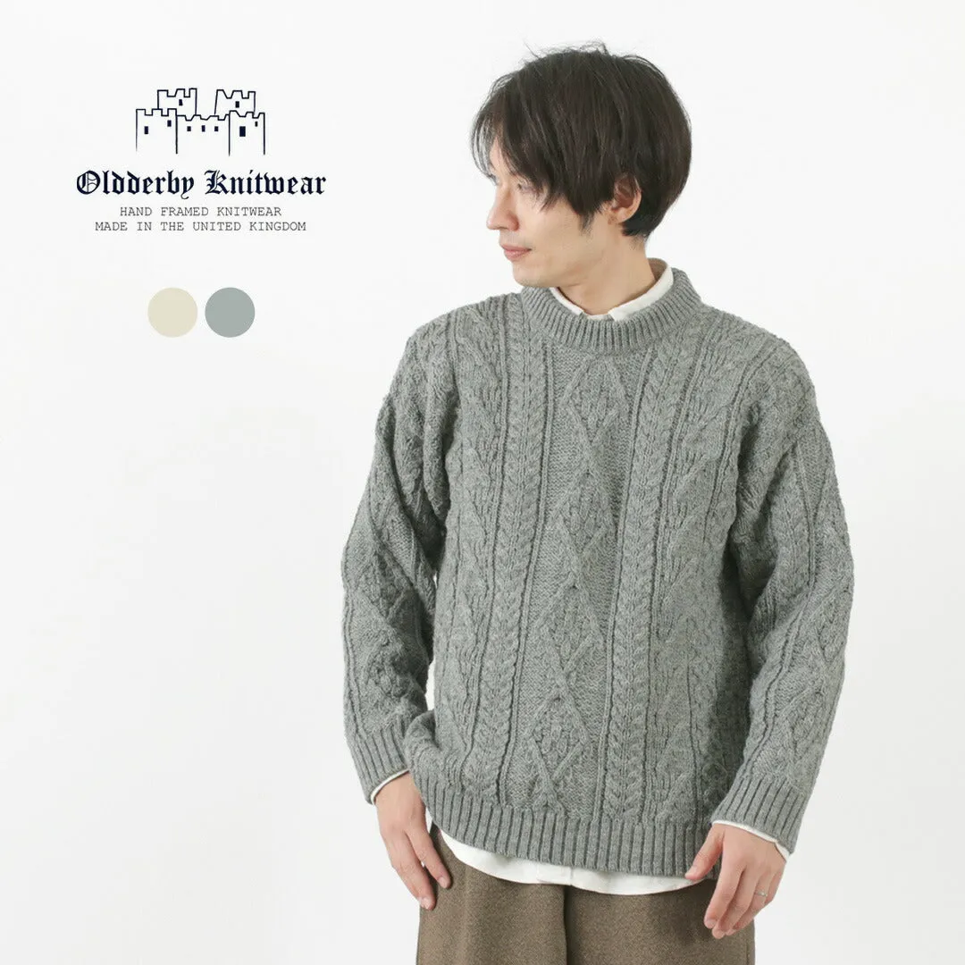 【50％OFF】OLD DERBY KNITWEAR（オールドダービーニットウェア） アラン クループルオーバー