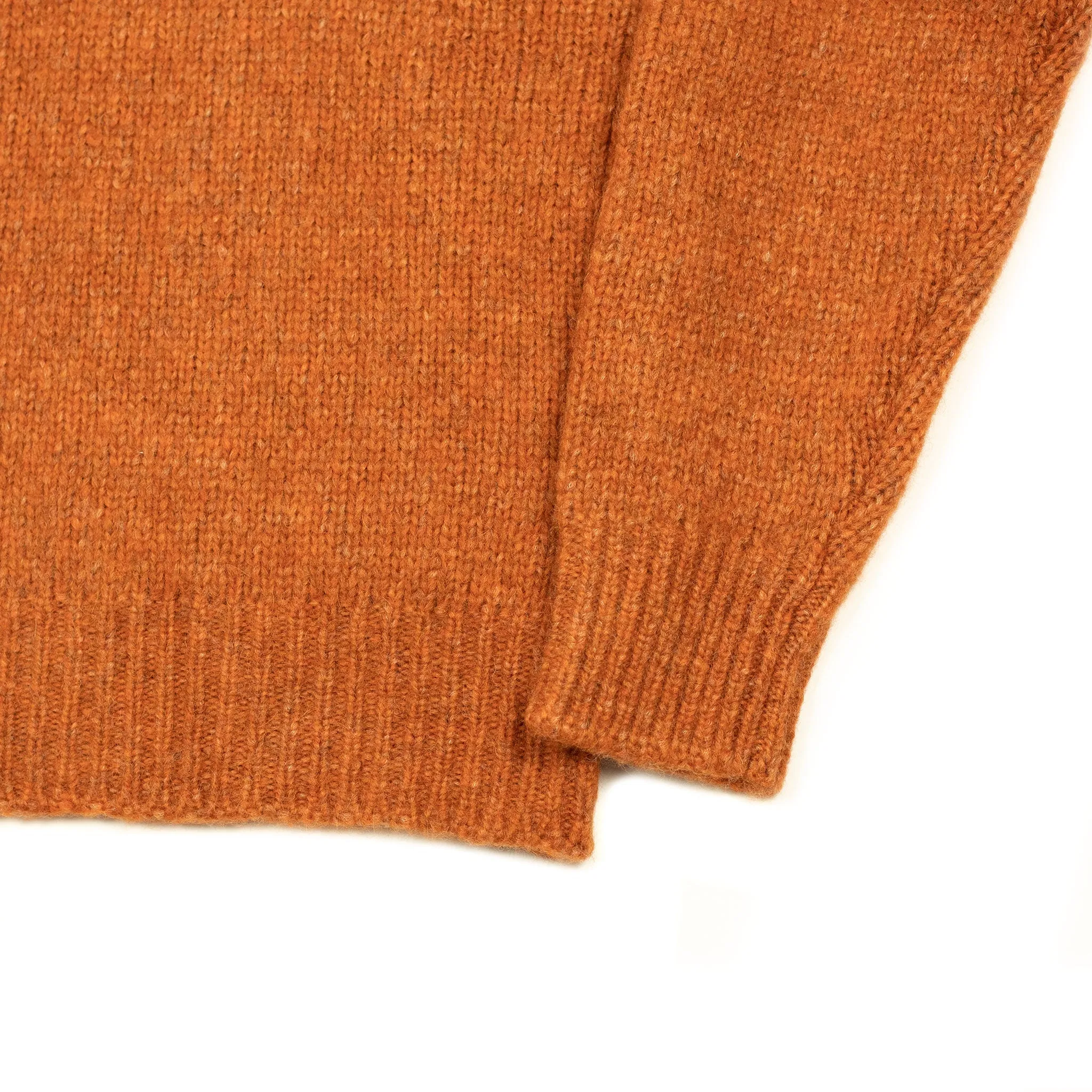 AAmintore wool turtleneck sweater in tangerine alpaca mix