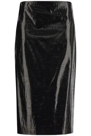 Alexander Mcqueen silk tarpaulin skirt