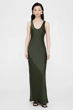 Anine Bing - Camille Dress in Dark Olive