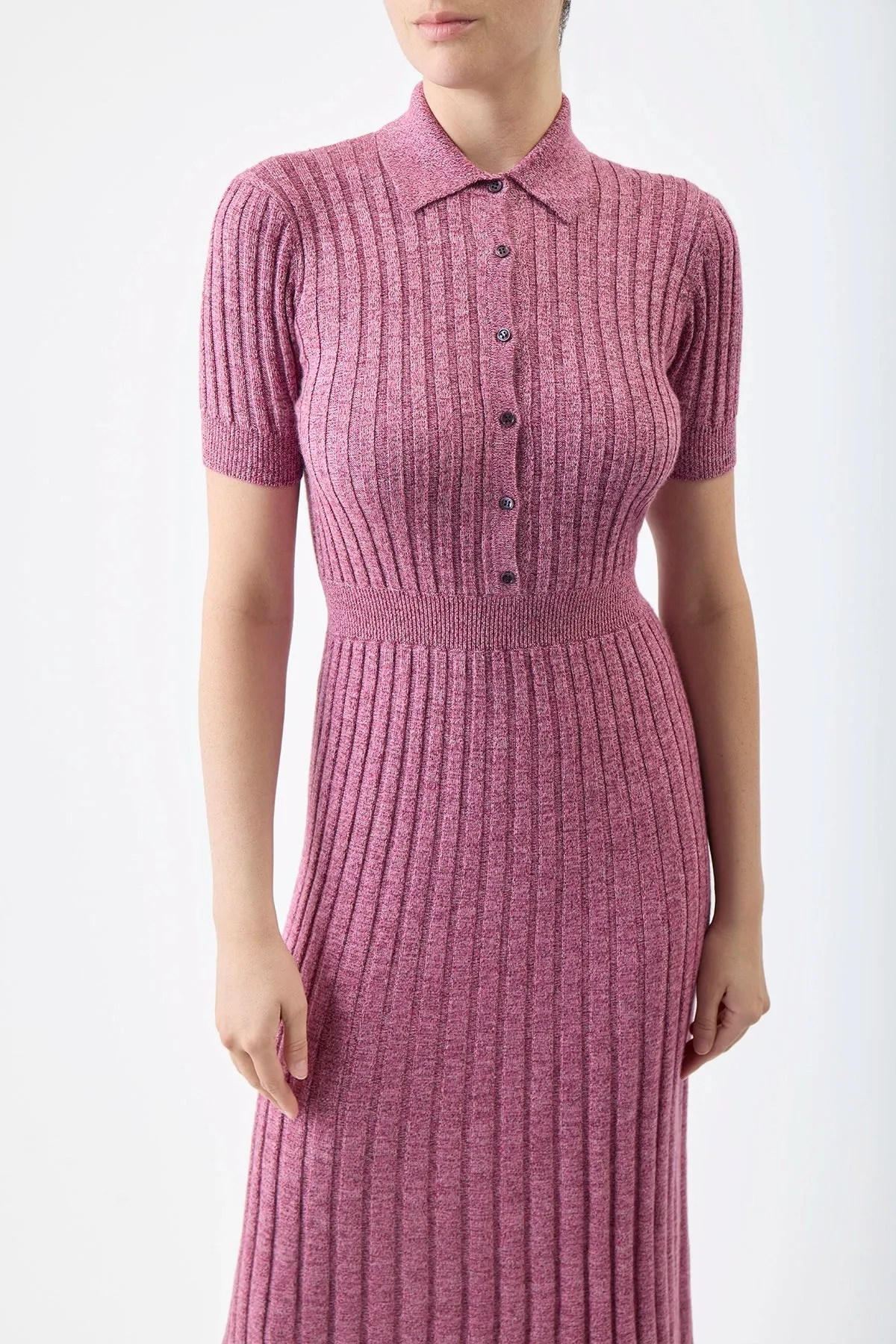 Avant Knit Dress in Blush Multi Cashmere Silk