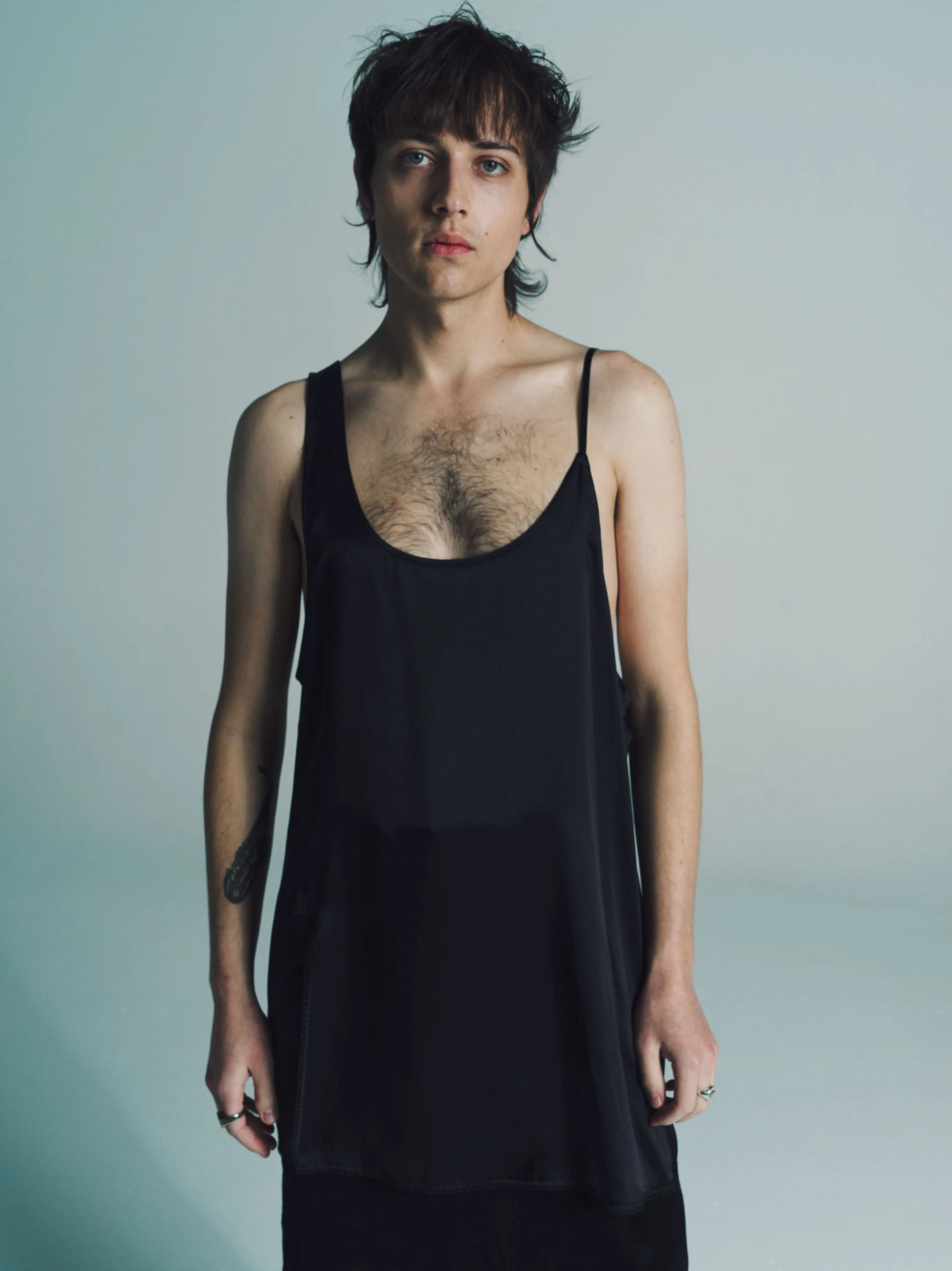 Black Silk Slip Dress