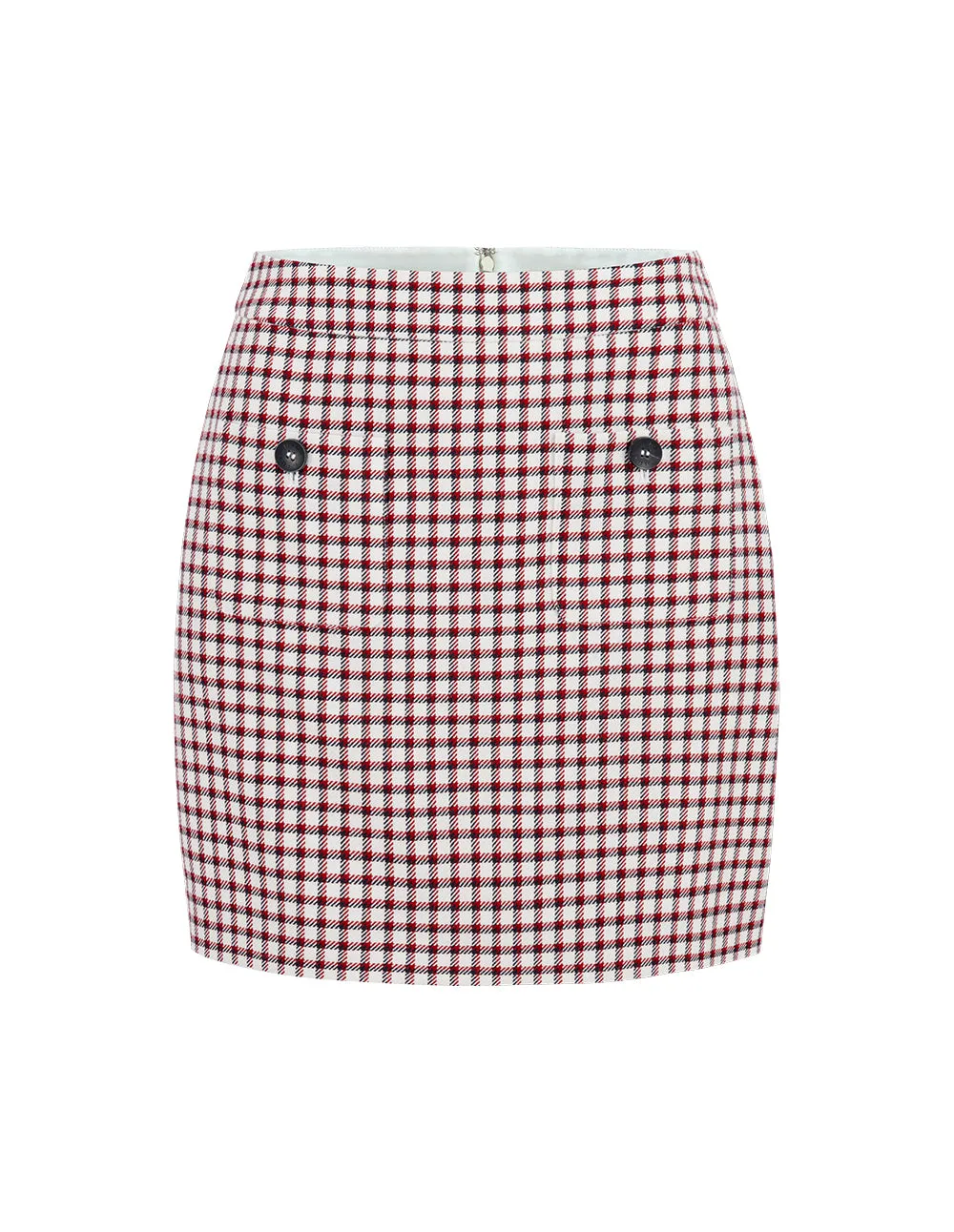 BORA AKSU Checked A-Line Skirt