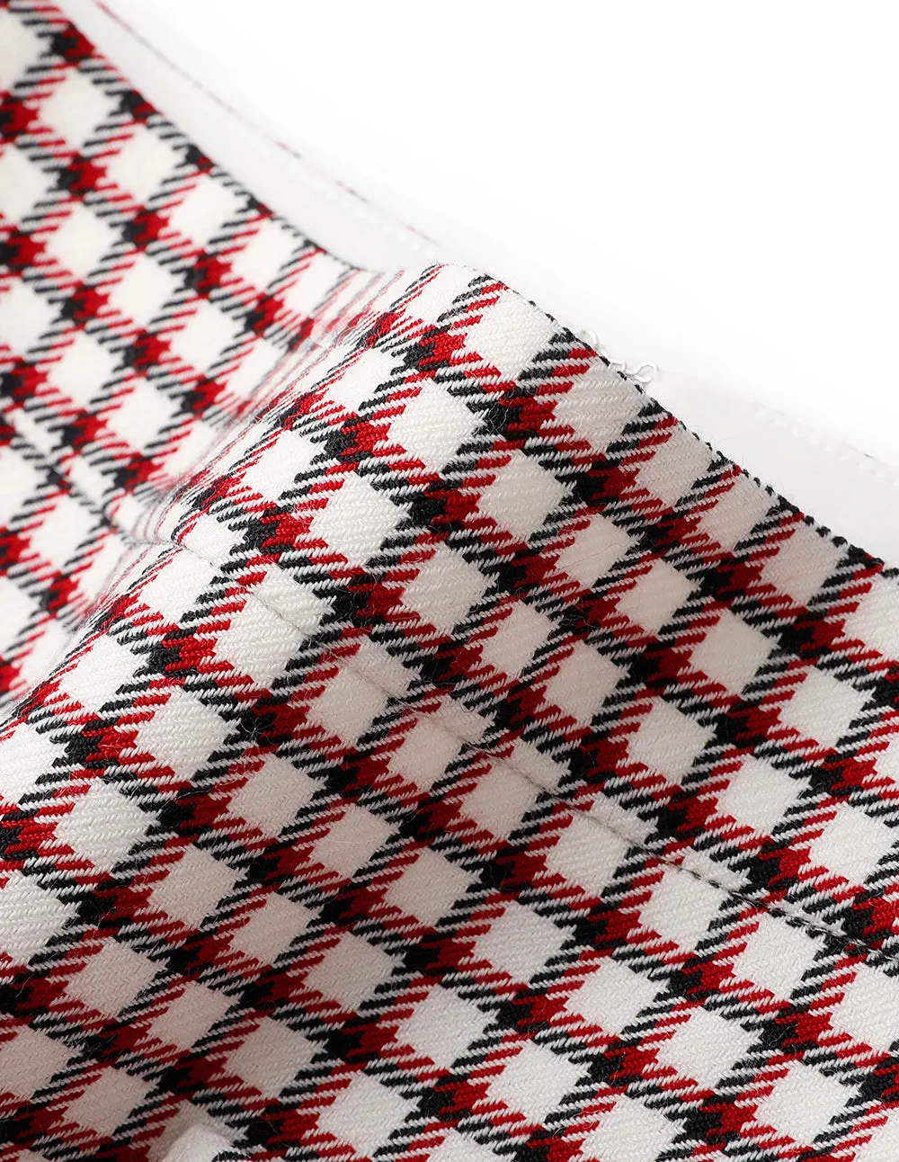 BORA AKSU Checked A-Line Skirt