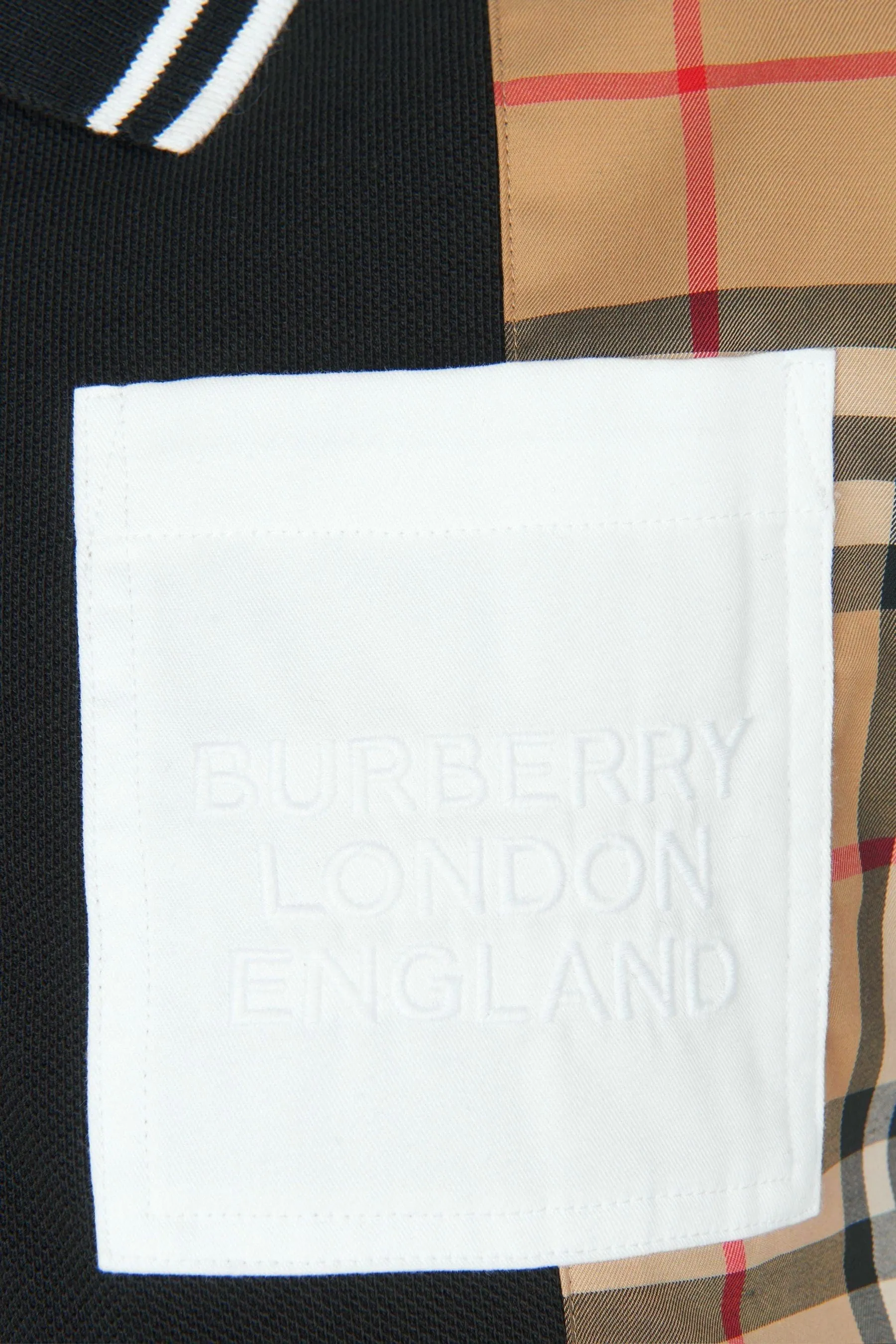 Burberry Girls Cotton Check Trim Polo Dress