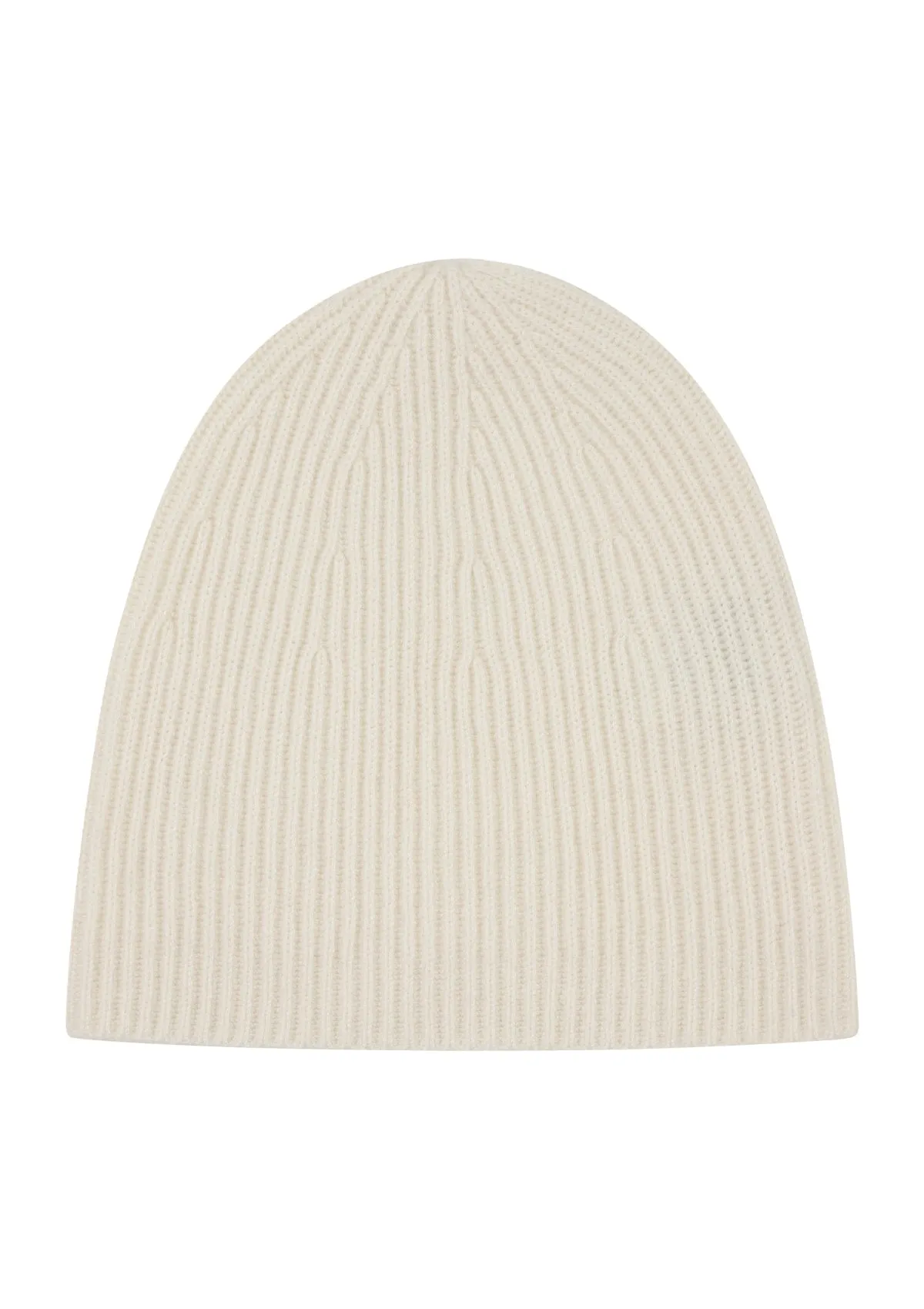 Cashmere Beanie in Snow