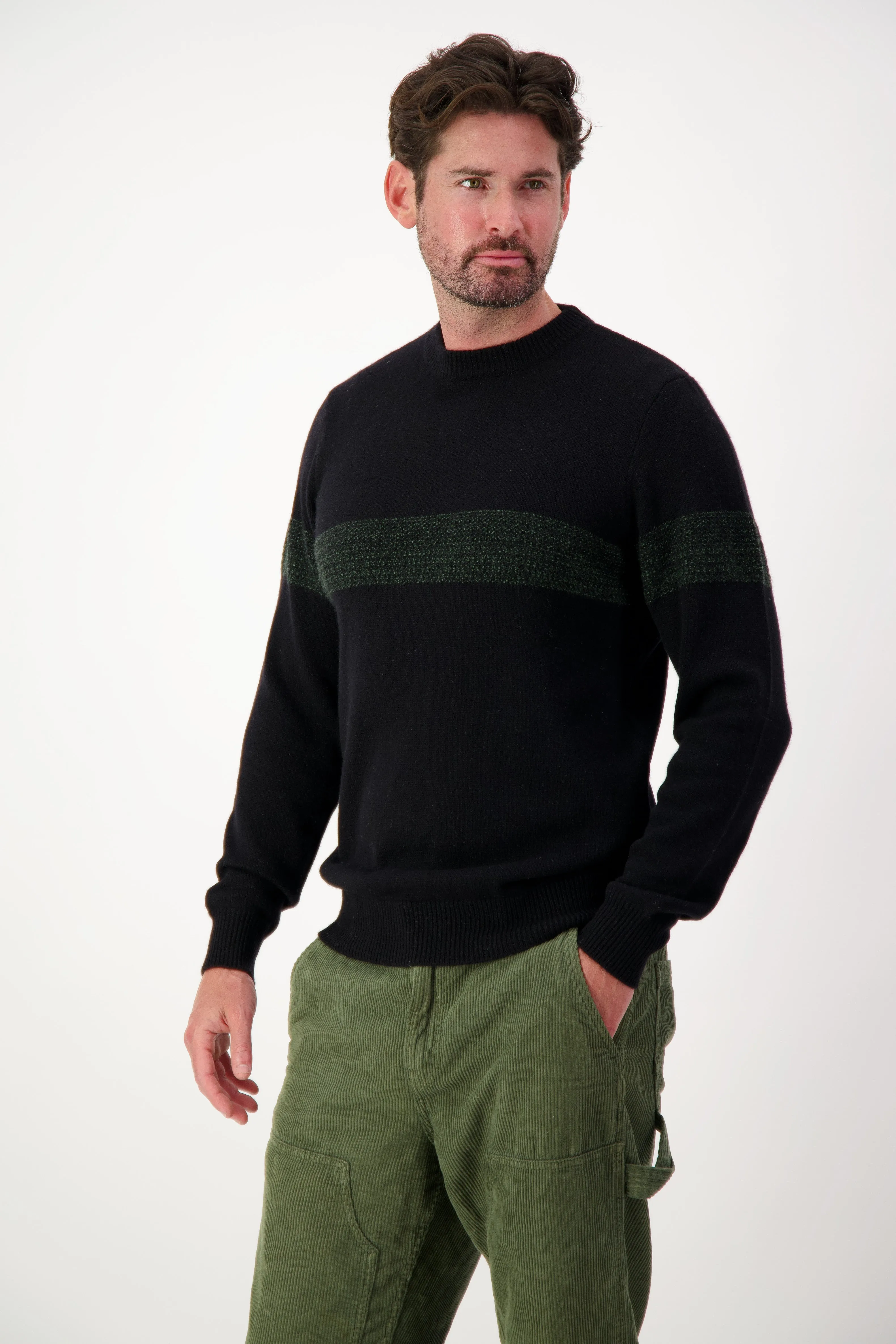 Cashmere Textured Crew