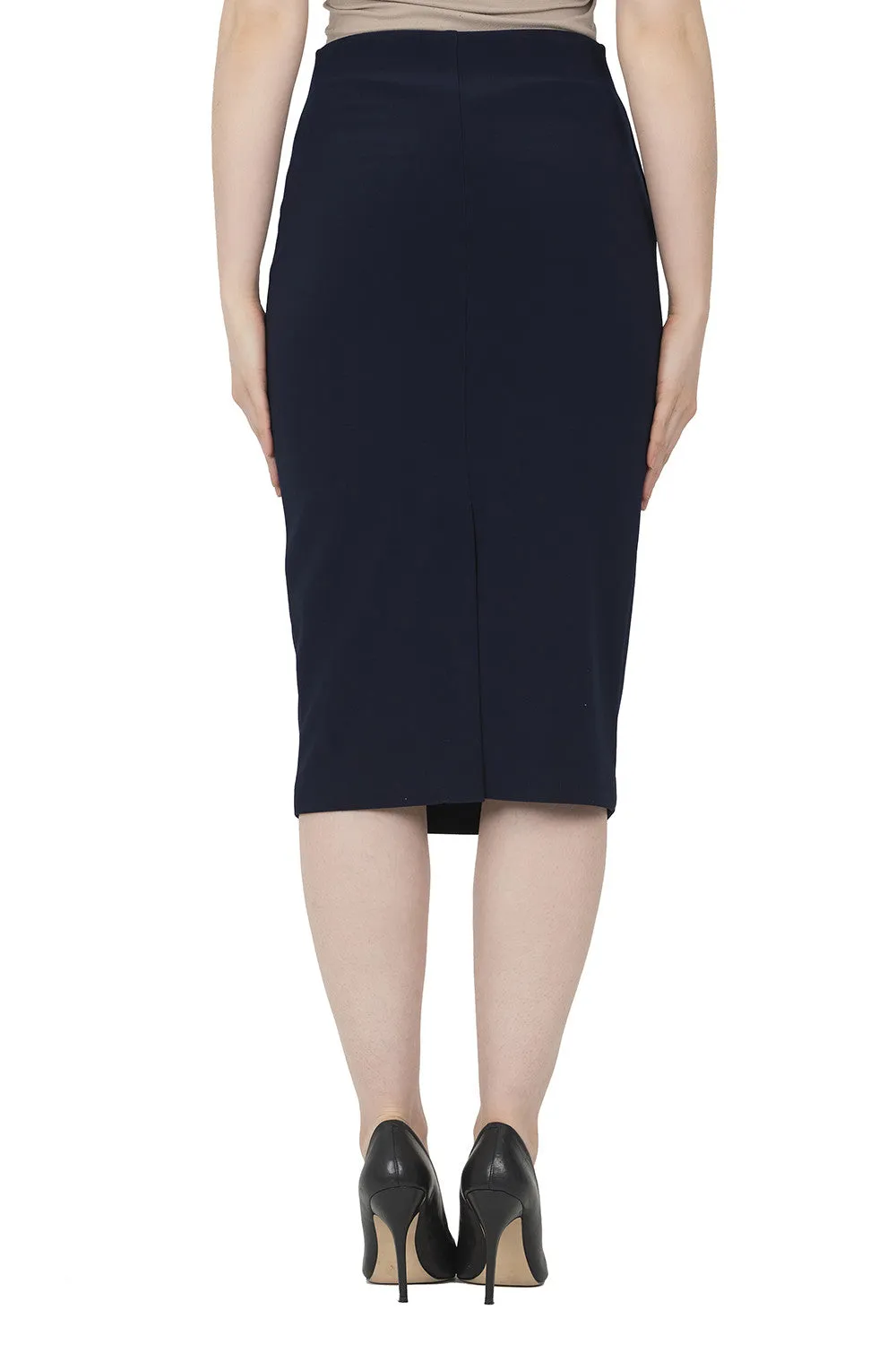 Classic Long Pencil Skirt 163083 in Black and Midnight Blue by Joseph Ribkoff