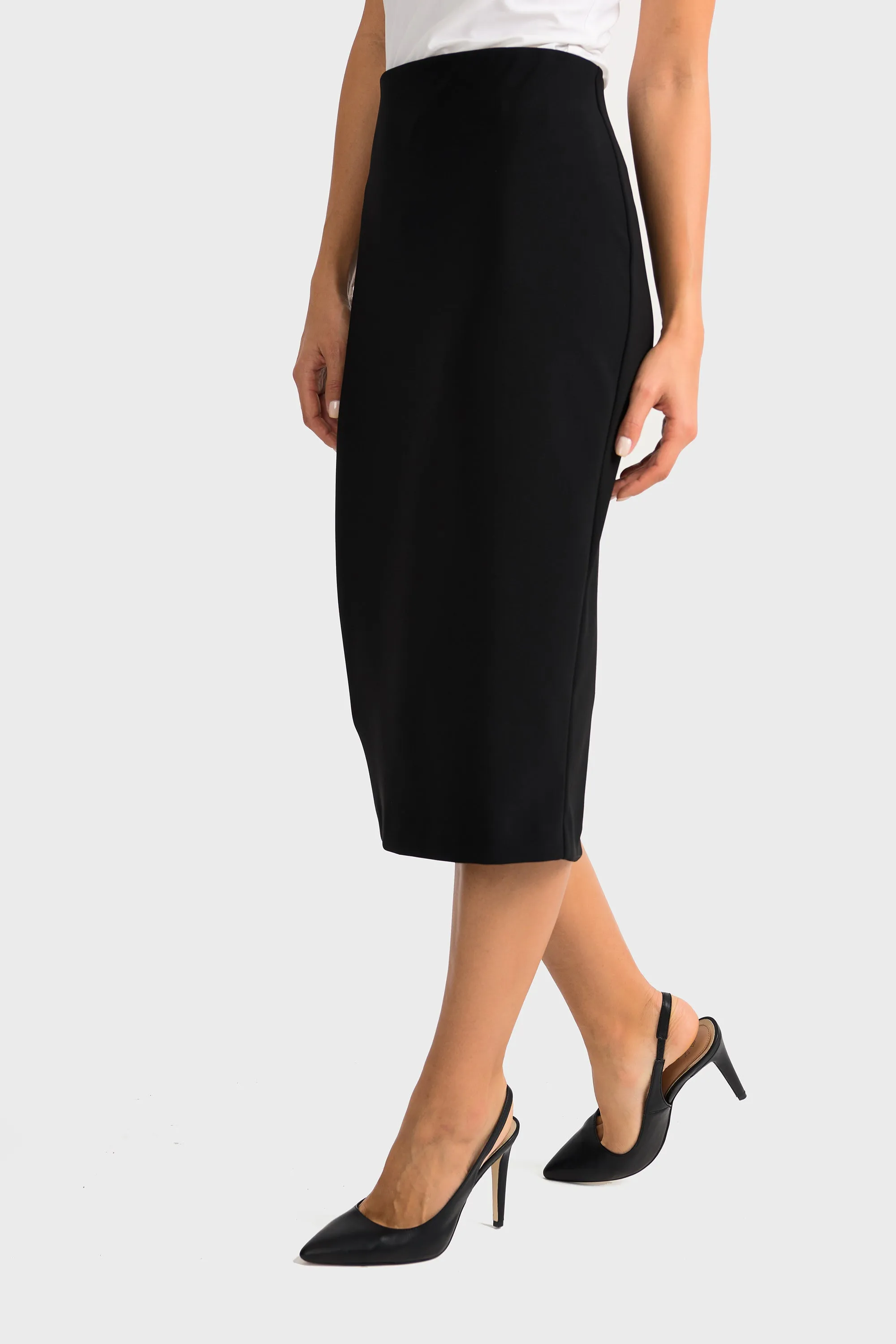 Classic Long Pencil Skirt 163083 in Black and Midnight Blue by Joseph Ribkoff