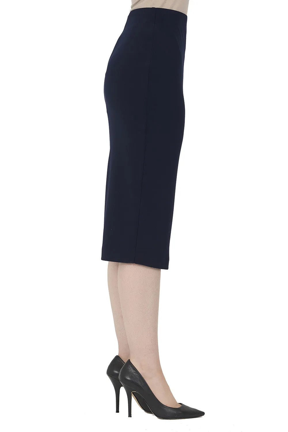 Classic Long Pencil Skirt 163083 in Black and Midnight Blue by Joseph Ribkoff