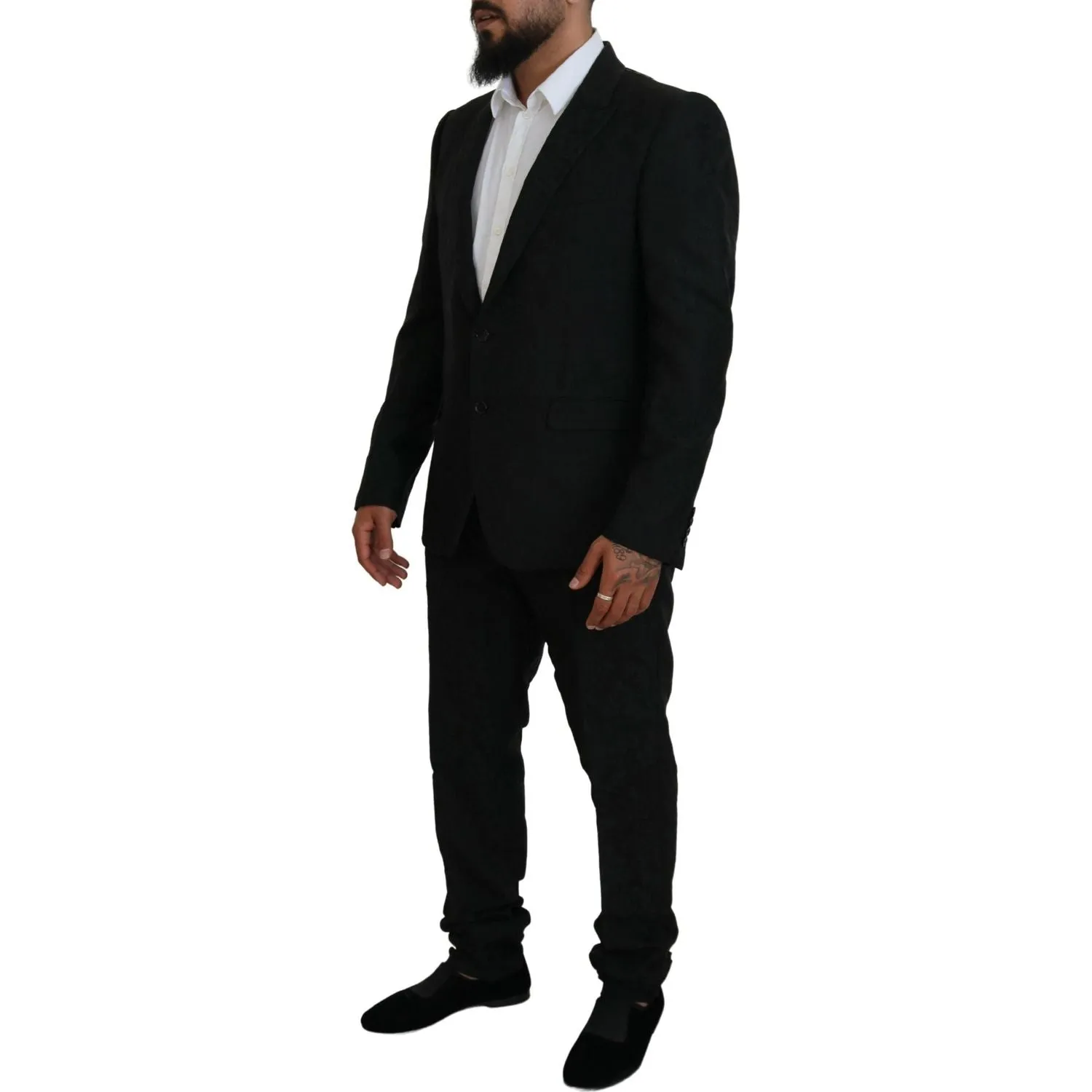 Dolce & Gabbana Black Martini Slim Fit Designer Suit