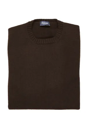 Drumohr Testa Di Moro LS Solid Cashmere Crewneck Sweater