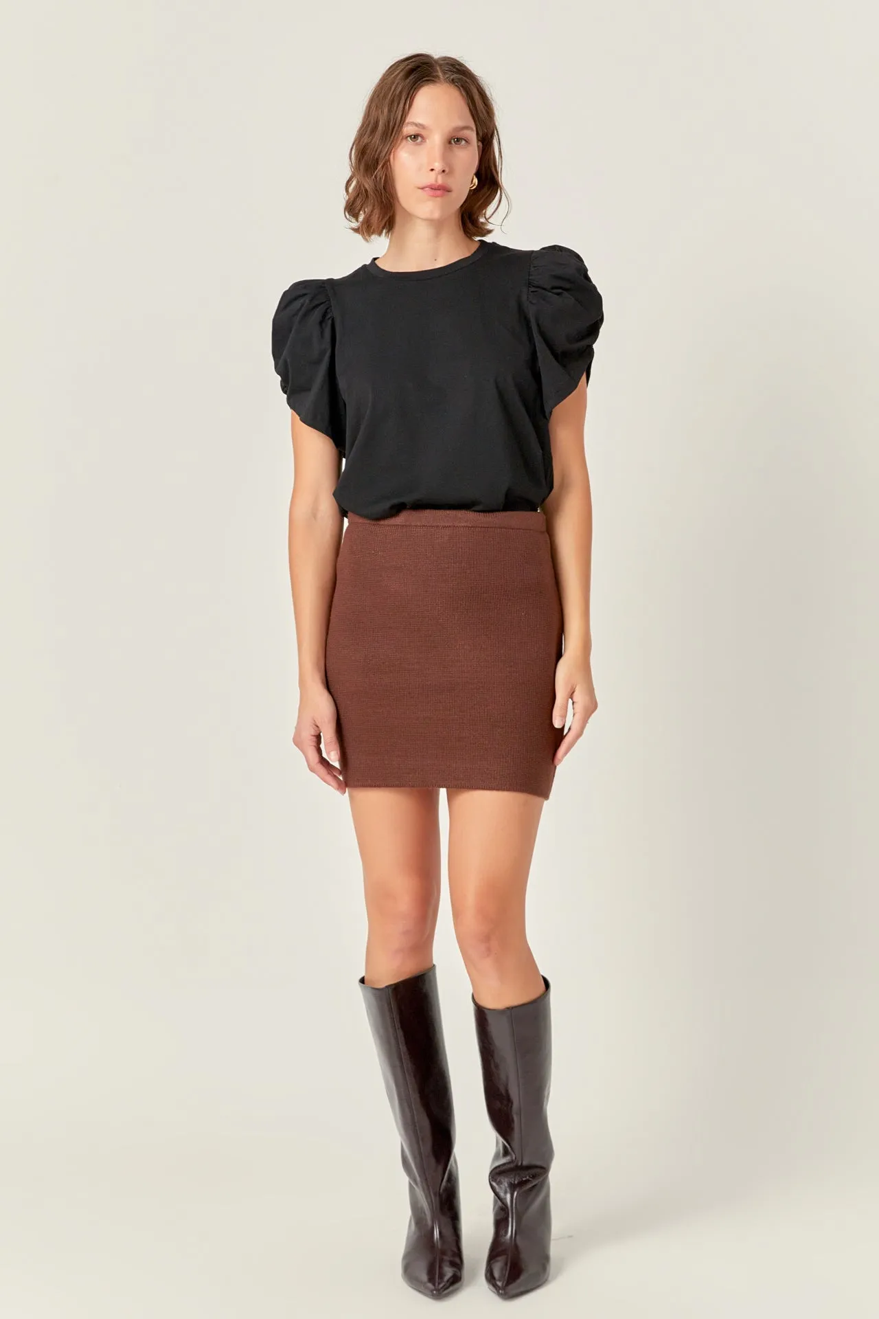 English Factory - Knit Mini Skirt