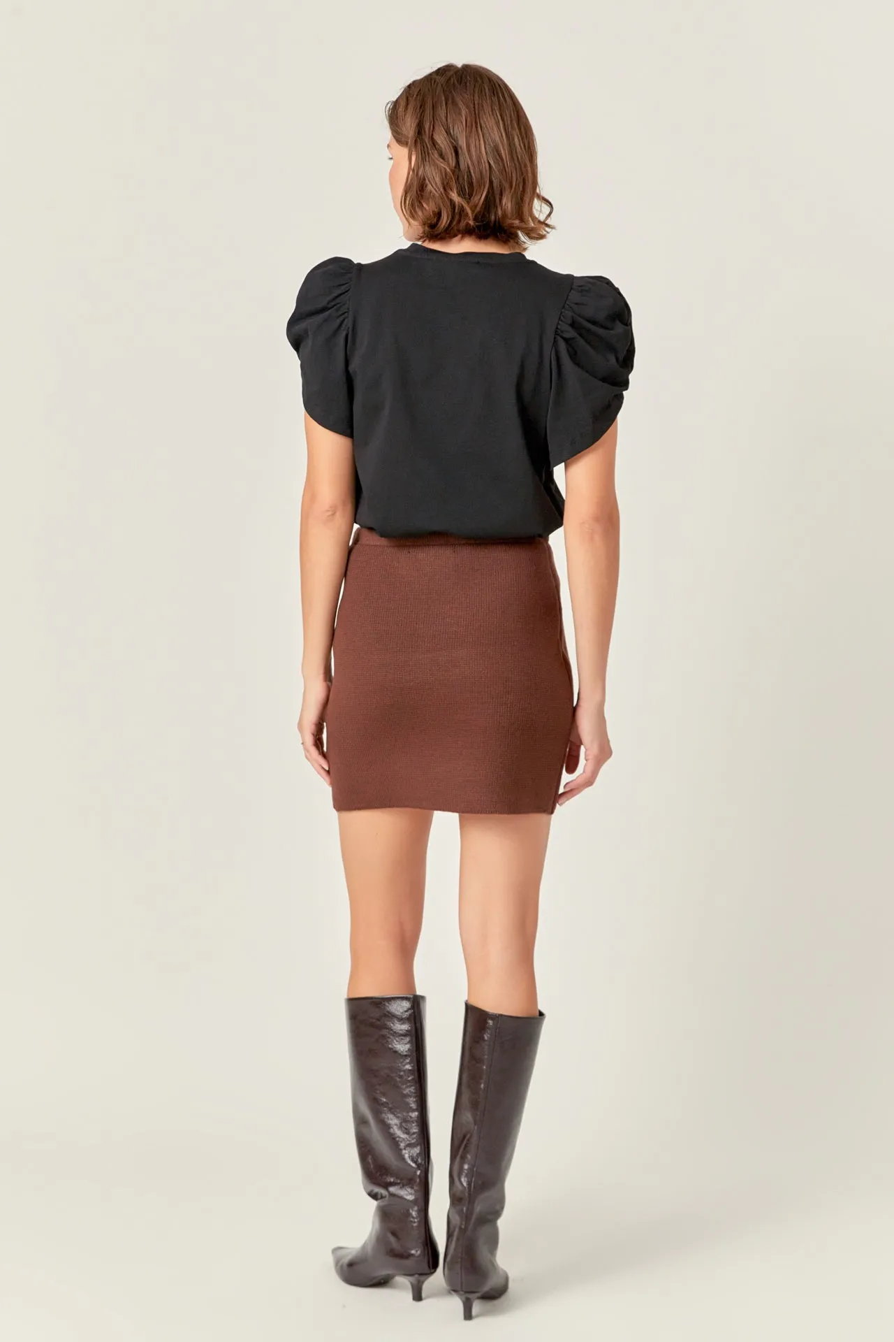 English Factory - Knit Mini Skirt