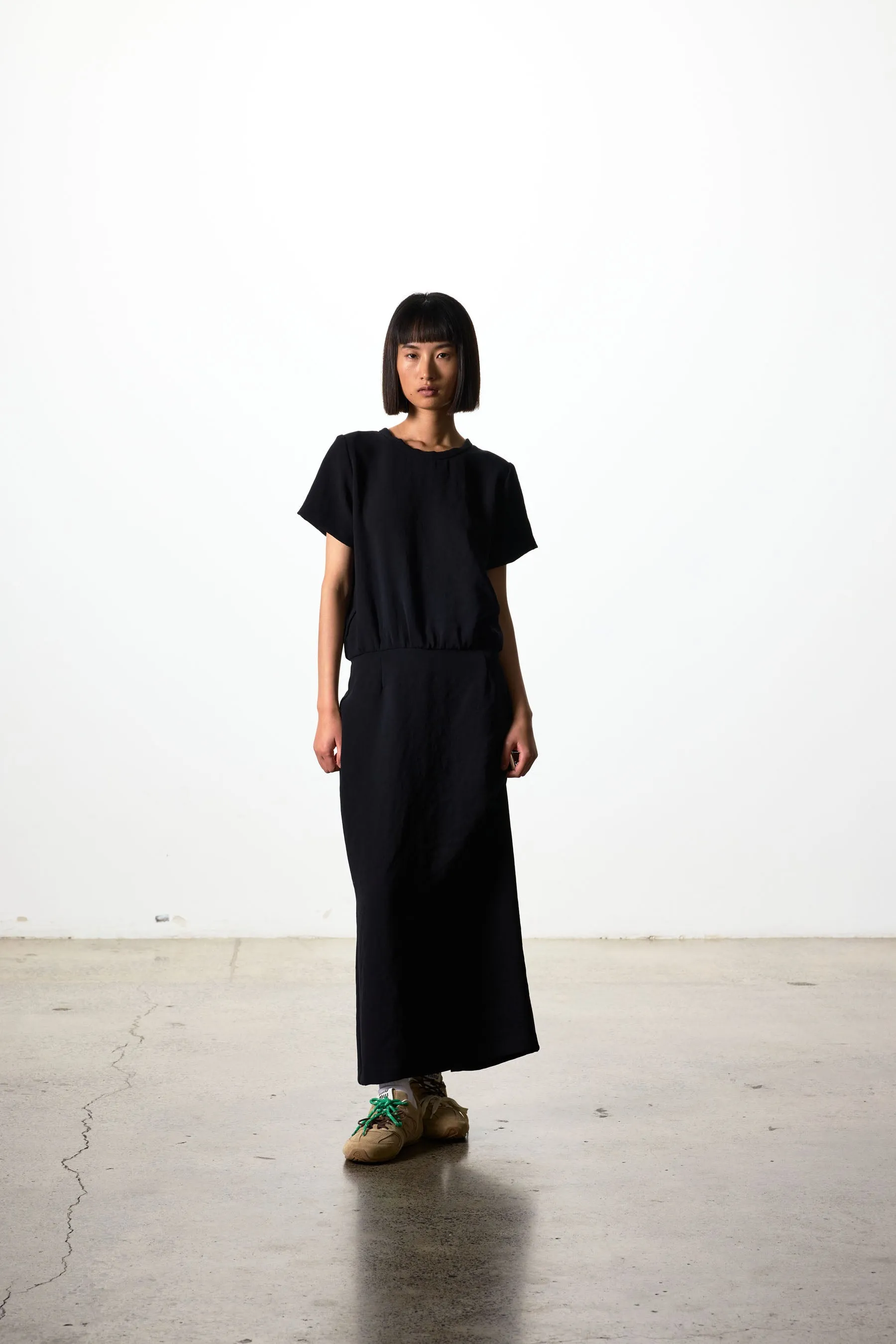 File Dress Black