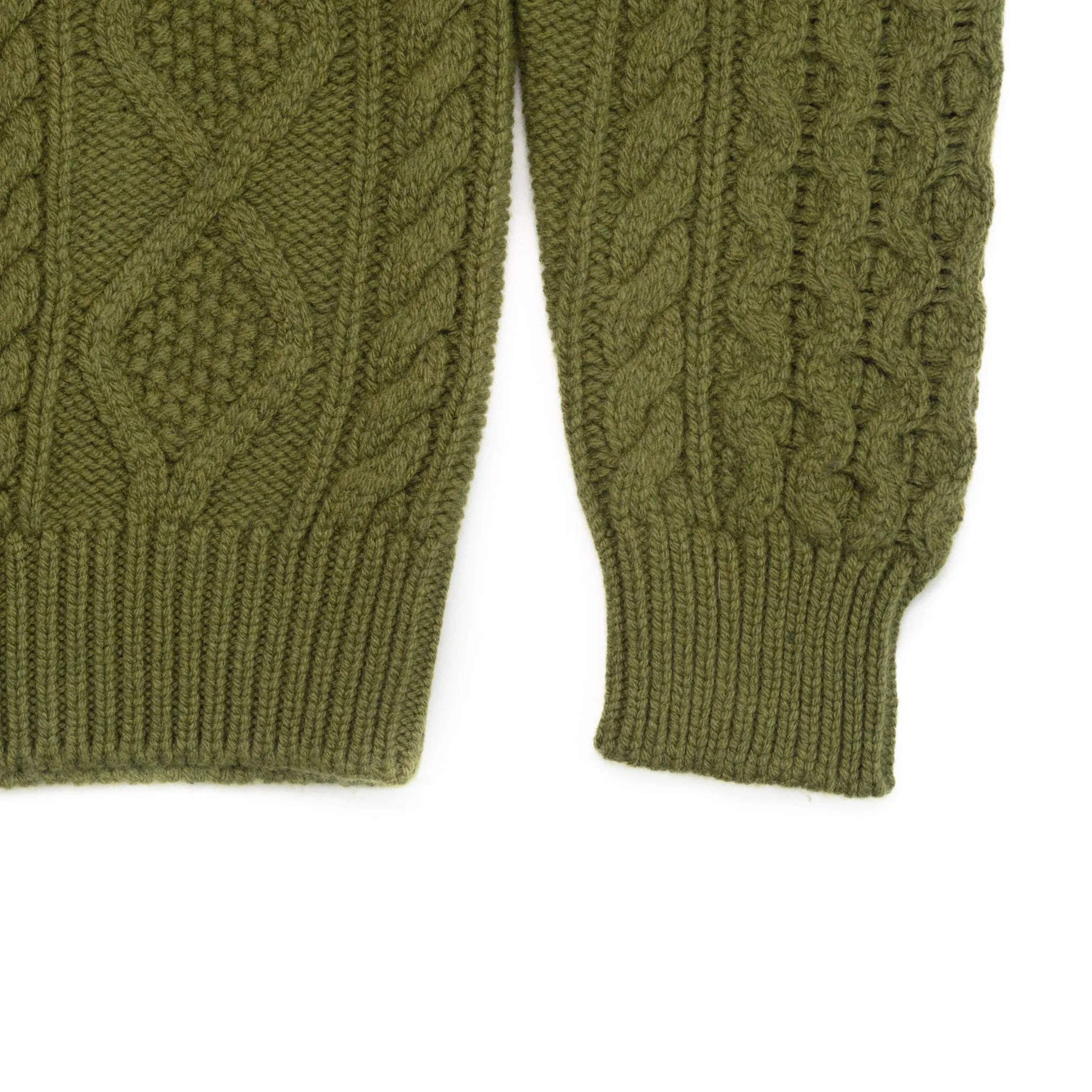 Fisherman Turtleneck in Moss