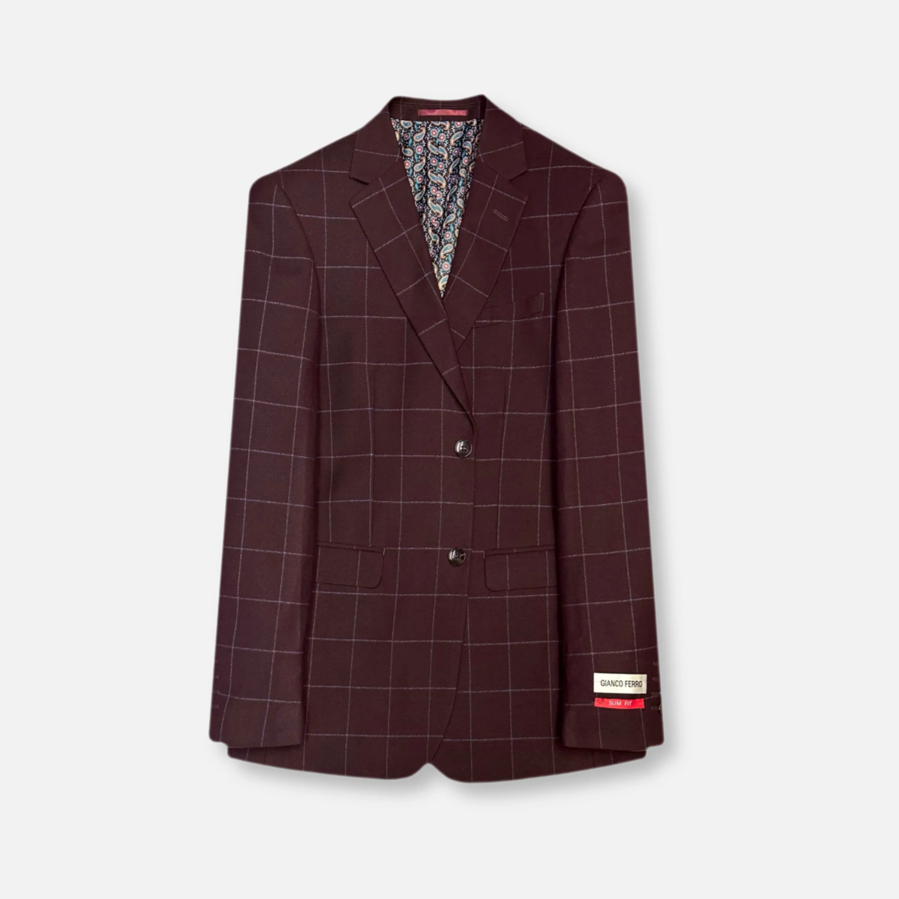 Gerard Slim Windowpane Suit