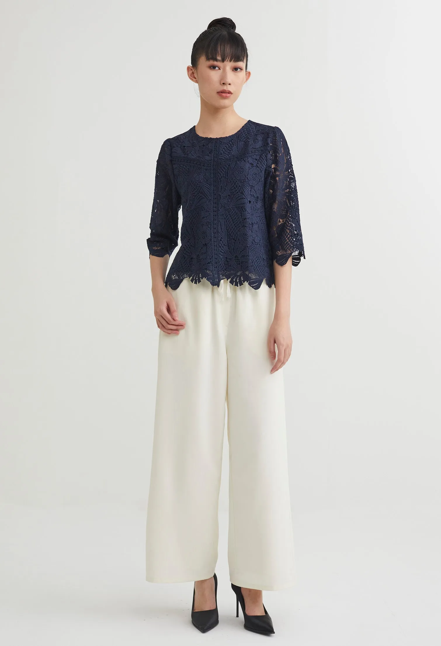 Guipure Lace Top