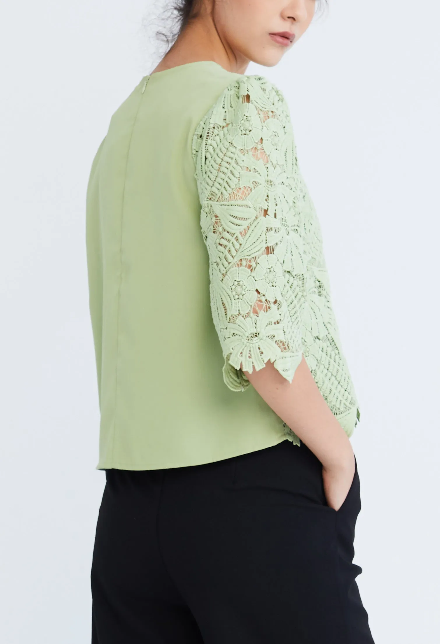 Guipure Lace Top