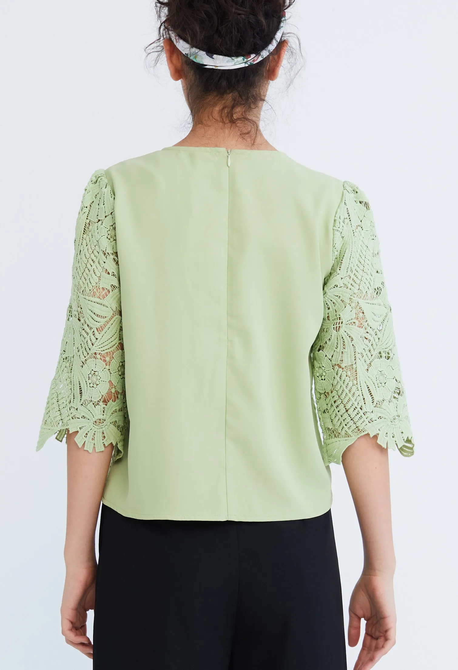 Guipure Lace Top