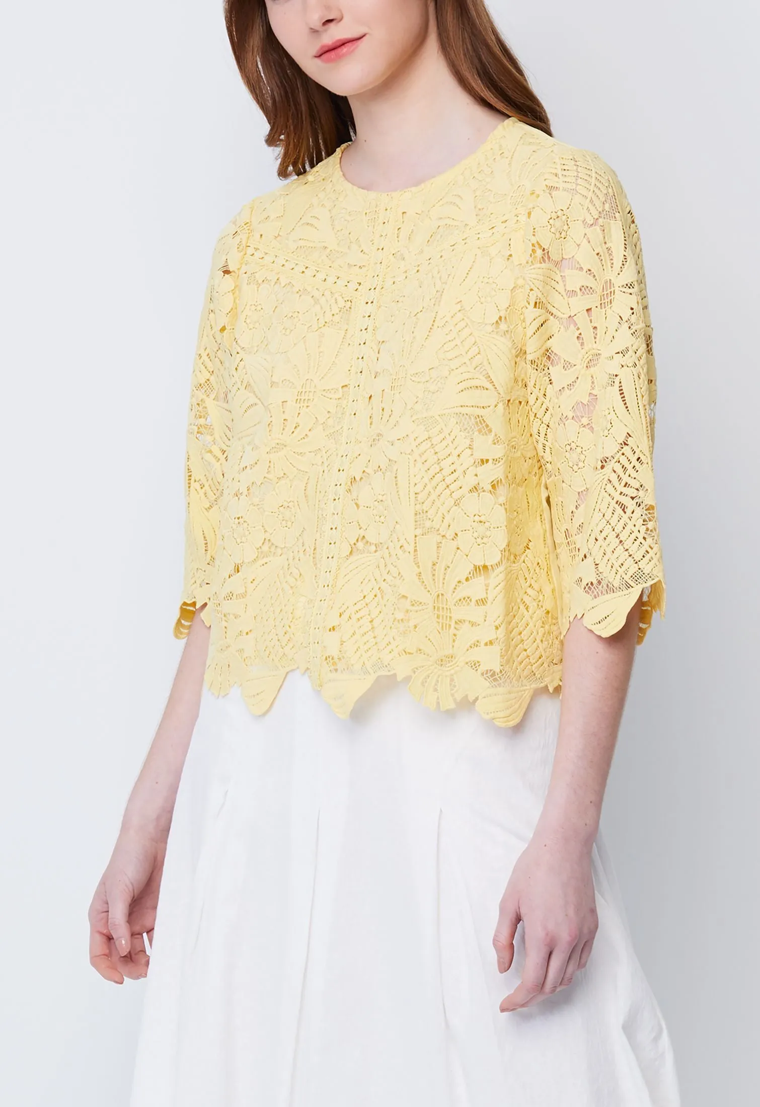 Guipure Lace Top