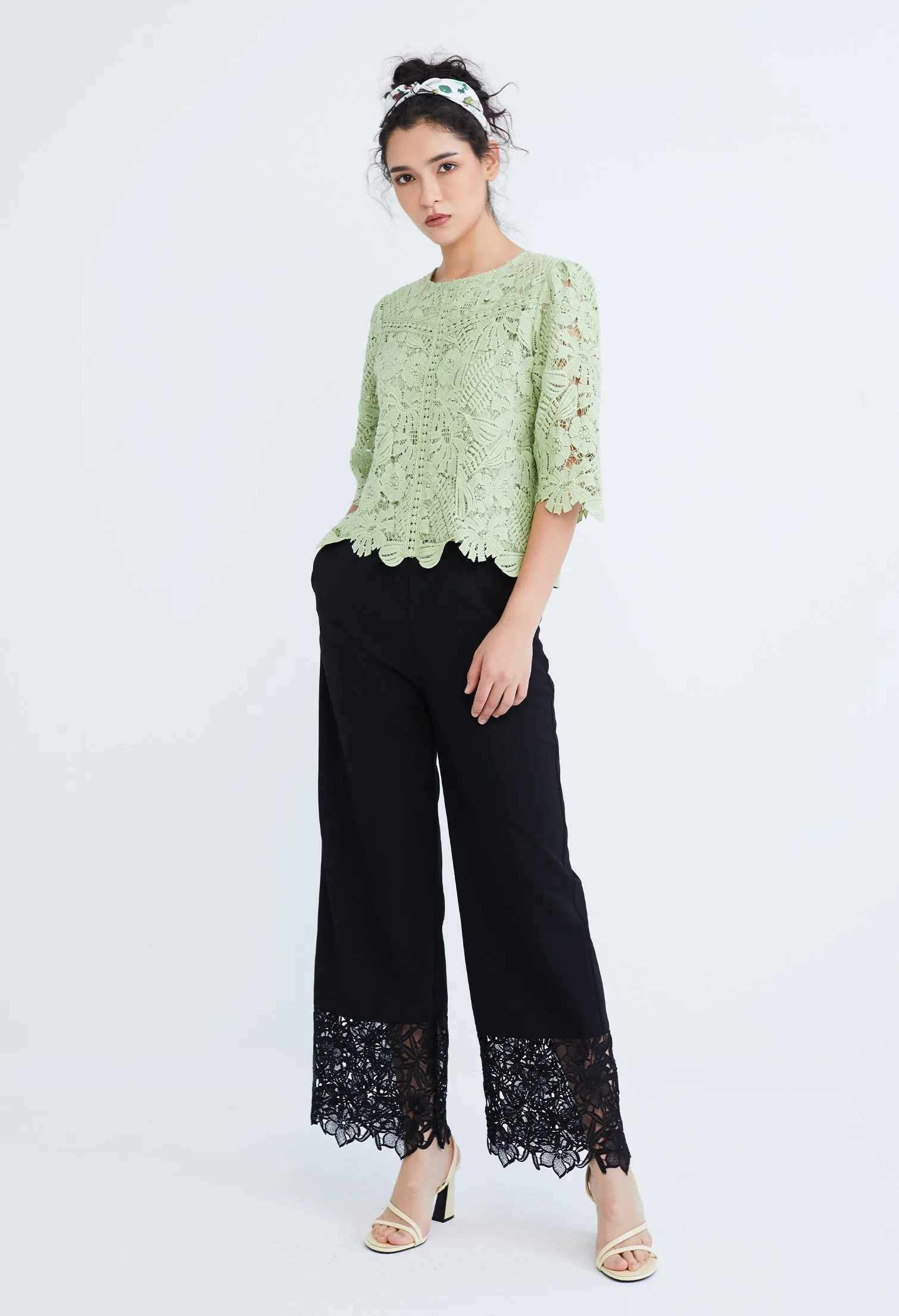 Guipure Lace Top