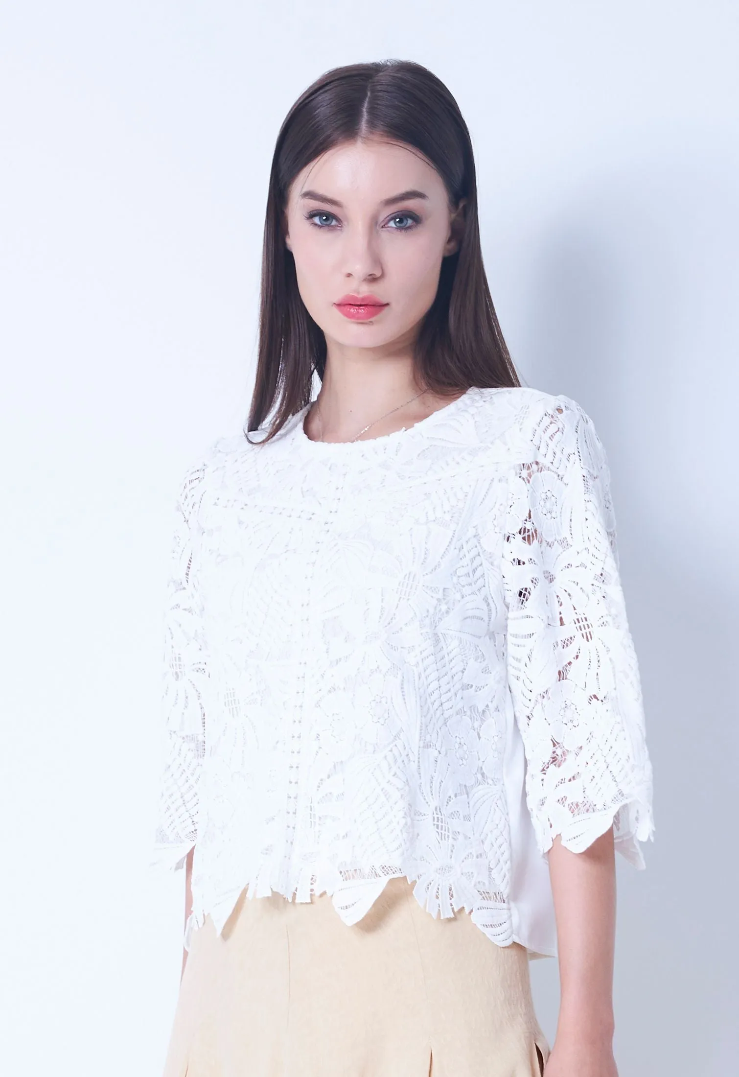 Guipure Lace Top