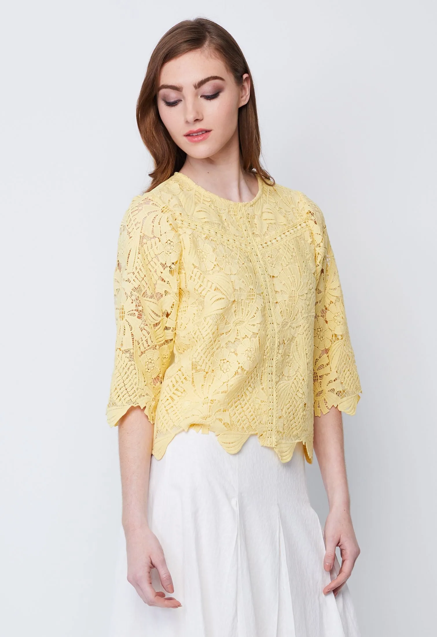 Guipure Lace Top