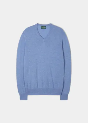 Haddington Cashmere Jumper in Ocean - Regular Fit