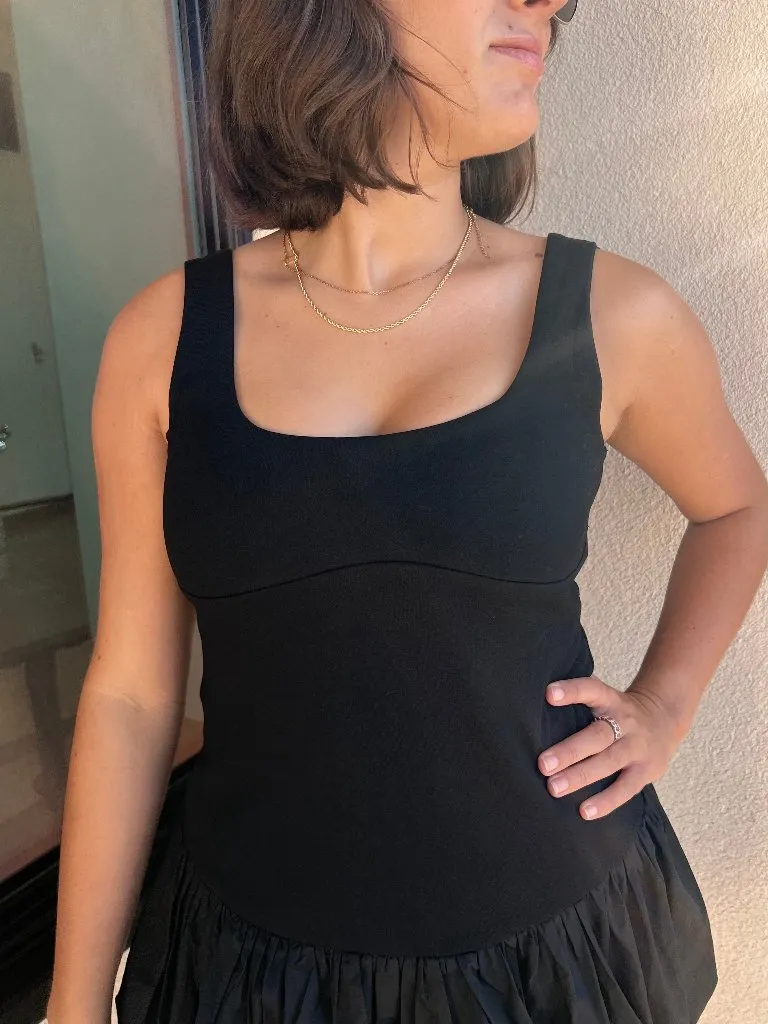 HEATHER MINI DRESS IN BLACK