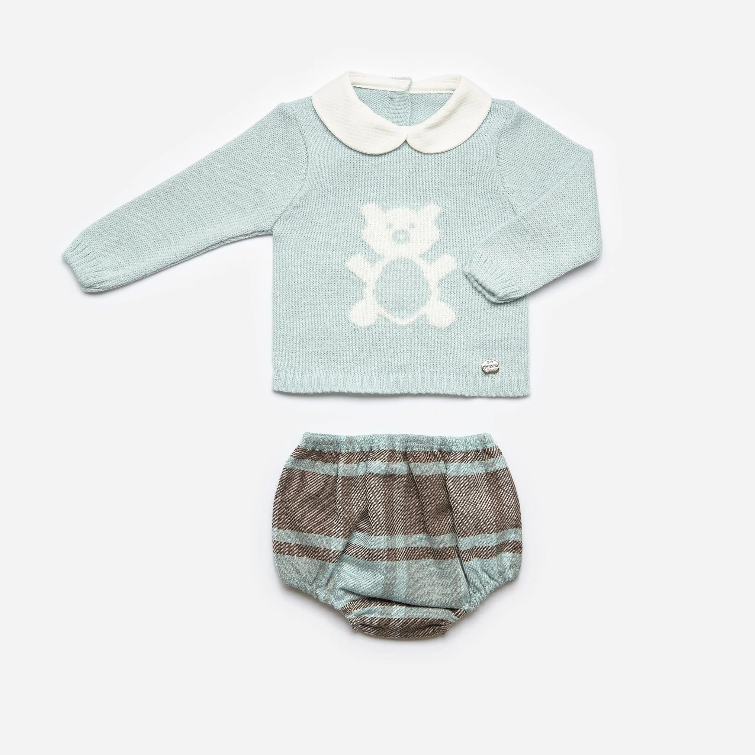 Juliana - Two Piece Teddy Set - Aqua