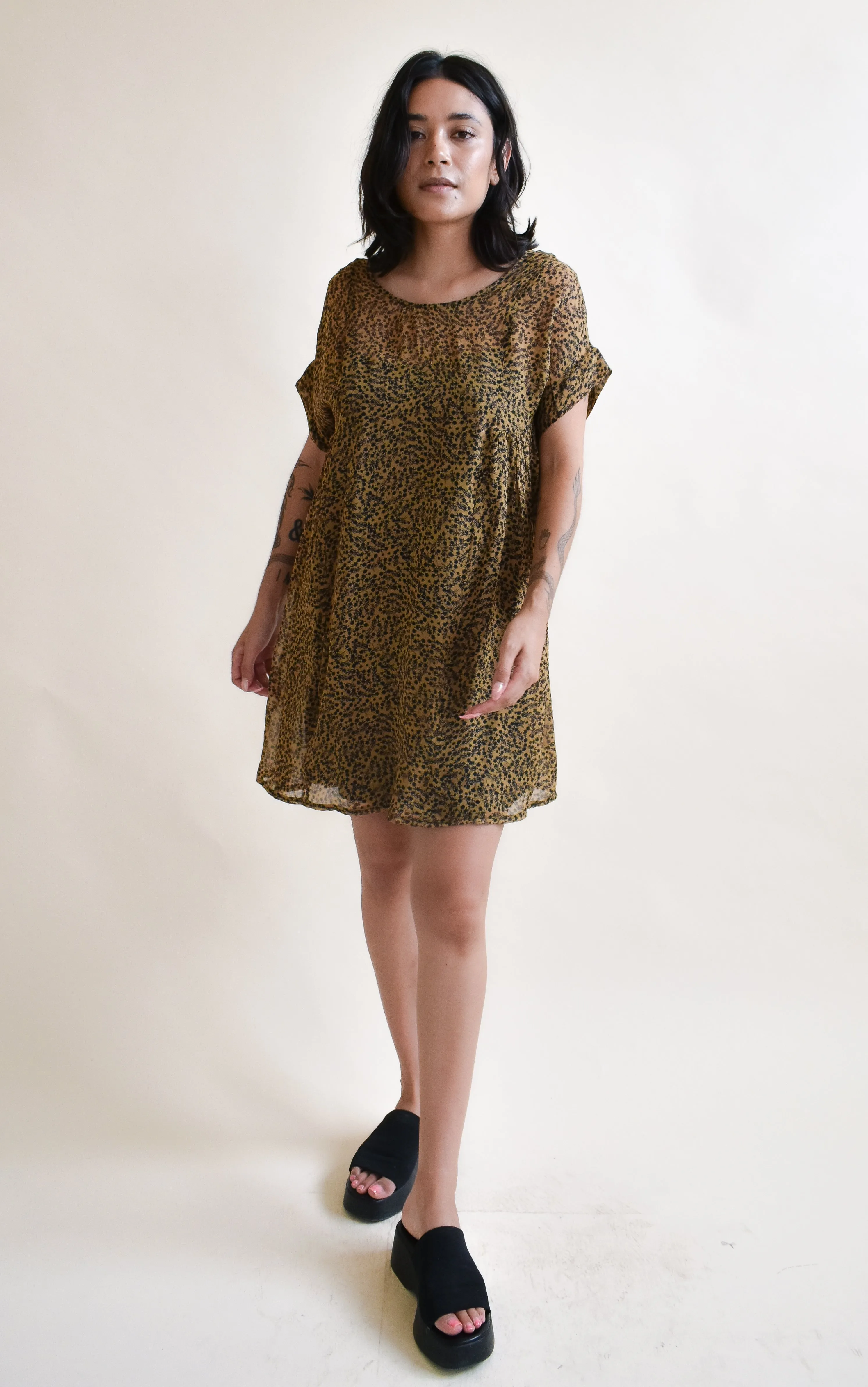 Krista Dress in Fleurette Silk