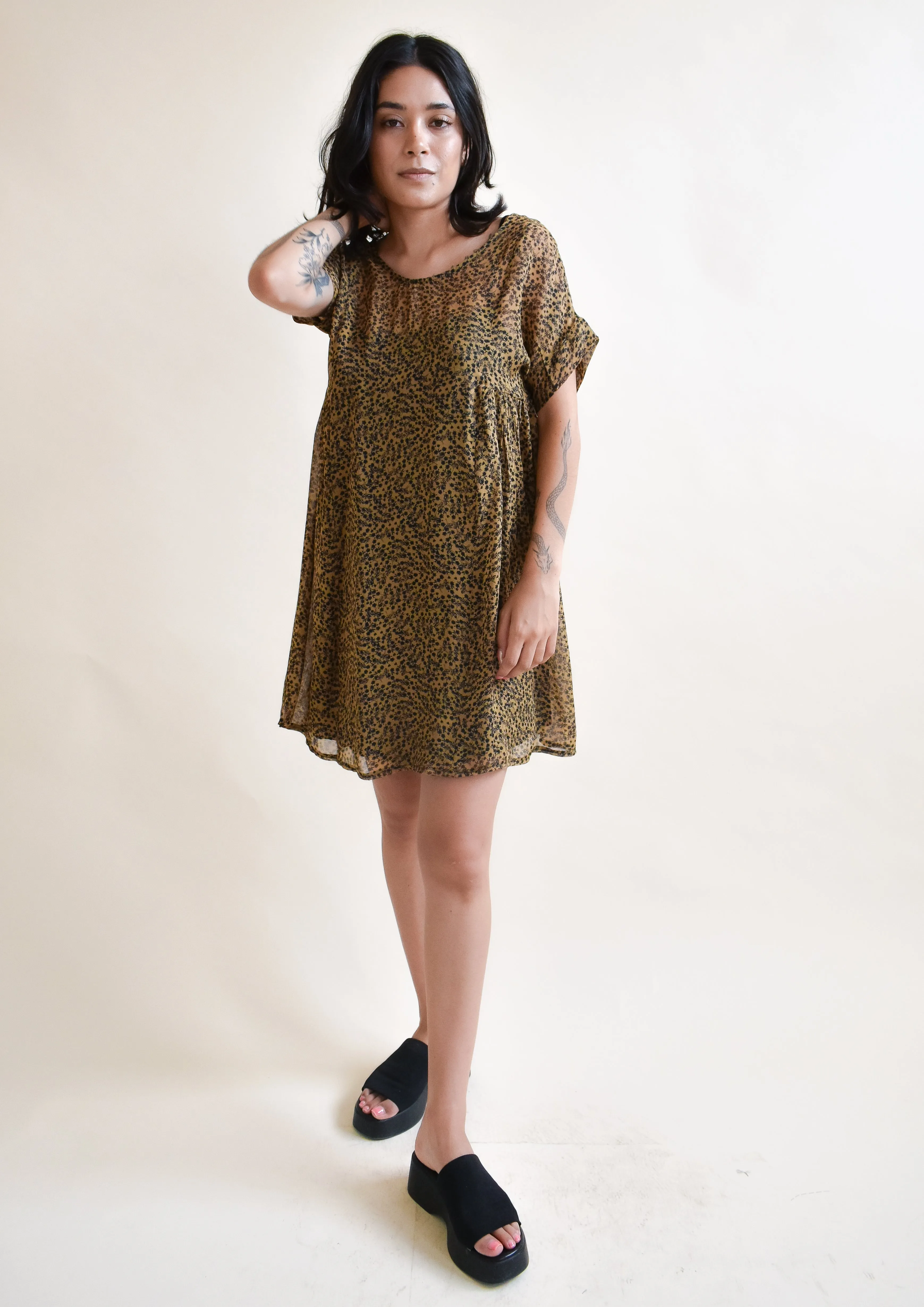 Krista Dress in Fleurette Silk