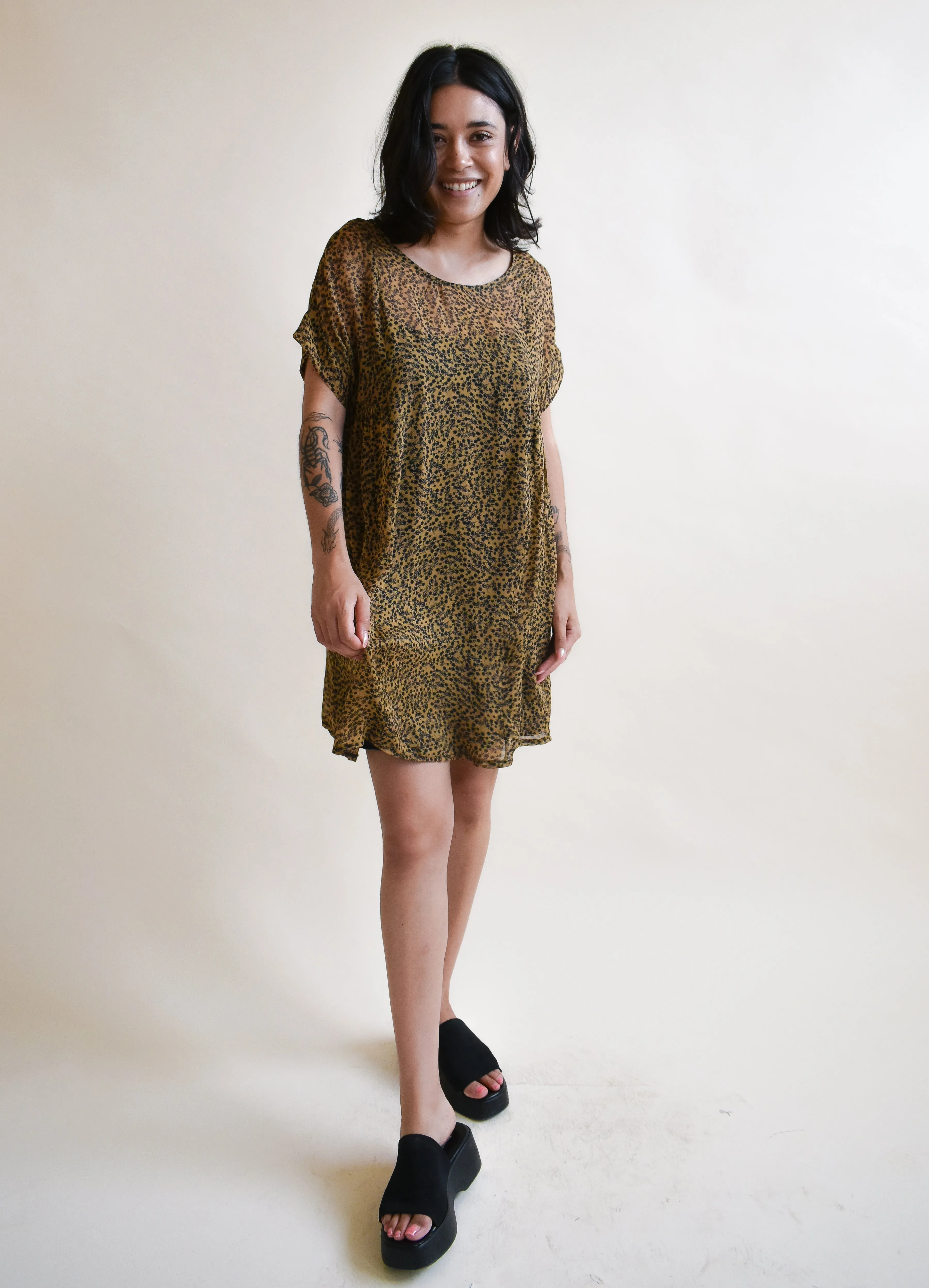 Krista Dress in Fleurette Silk