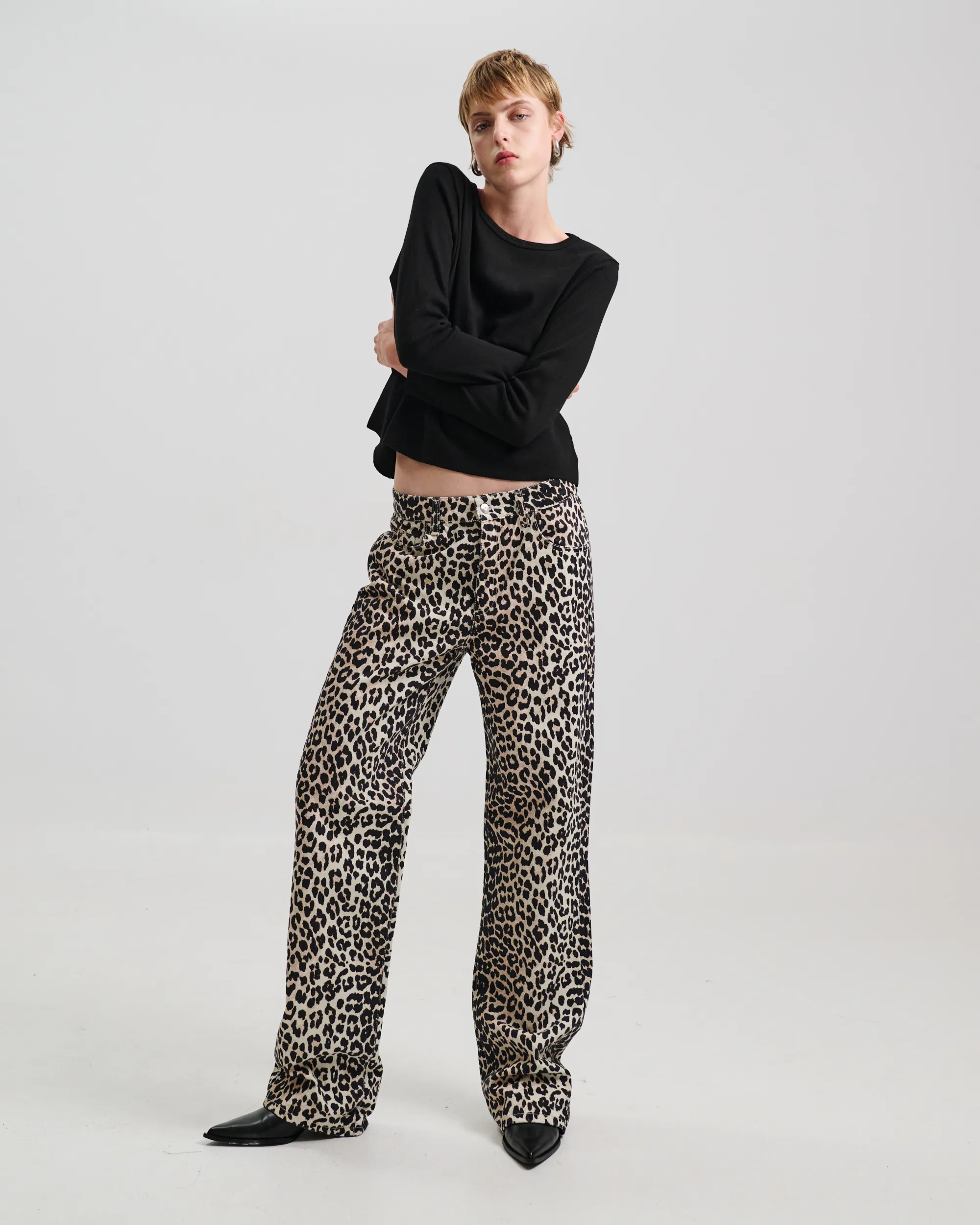 Mallory Leopard Jeans