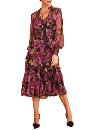 MIA BLACK FLORAL DRESS - 2012PR