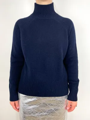 Mockneck Sweater in Deep Night