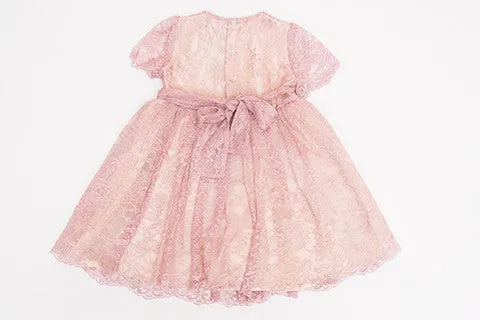 Pink Cyra Lace Dress