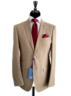 ROBERT SIMON Beige Melange 2 Piece Suit