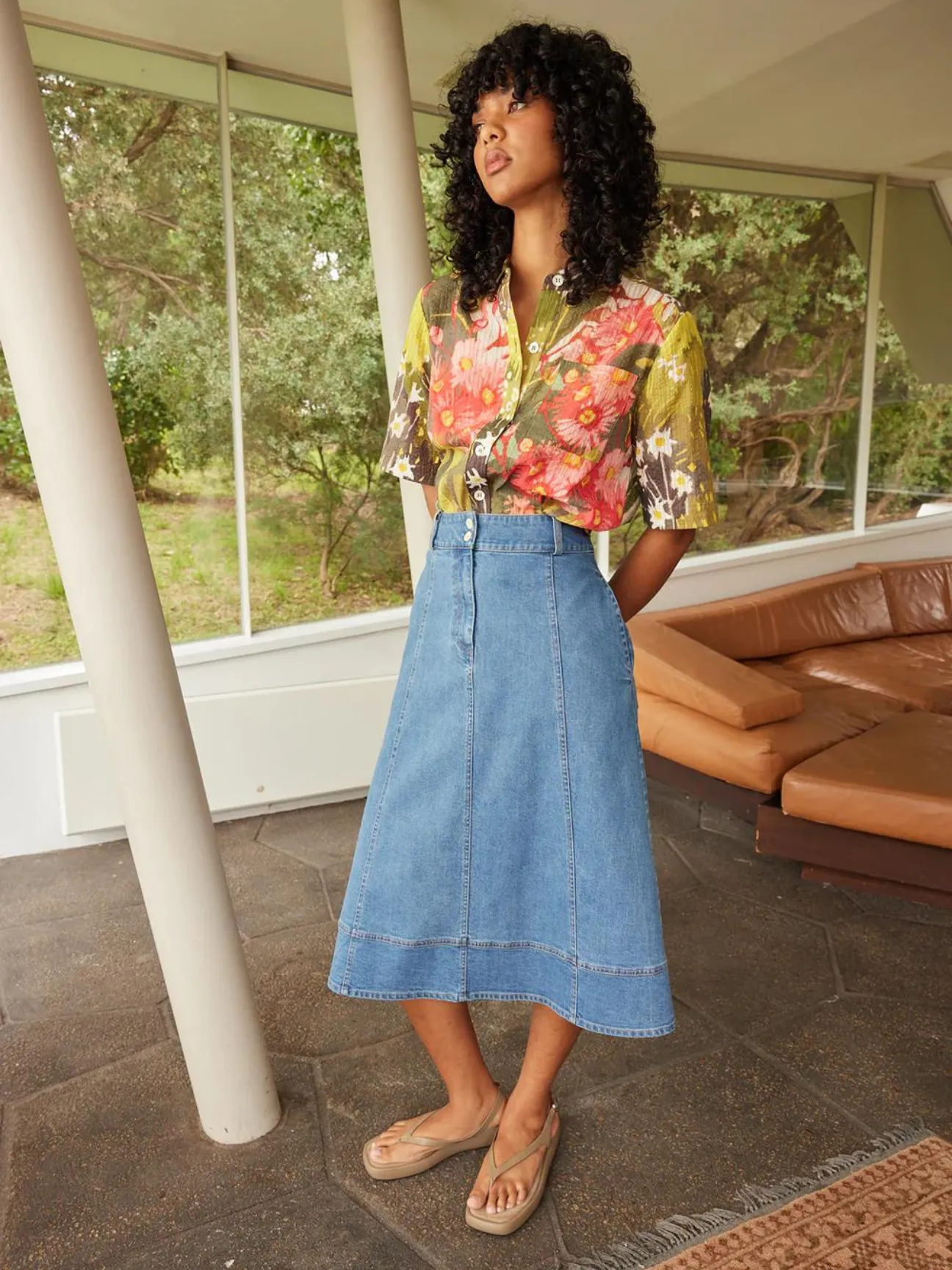 Samira Denim Skirt