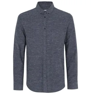 Samsoe Samsoe Liam BA Shirt – Night Sky Melange