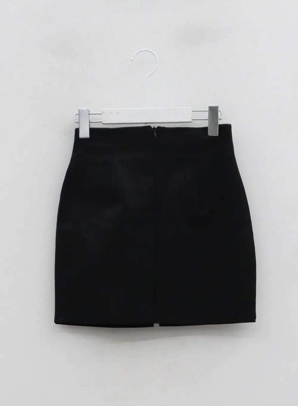 Simple High Waist Pencil Mini Skirt IO19