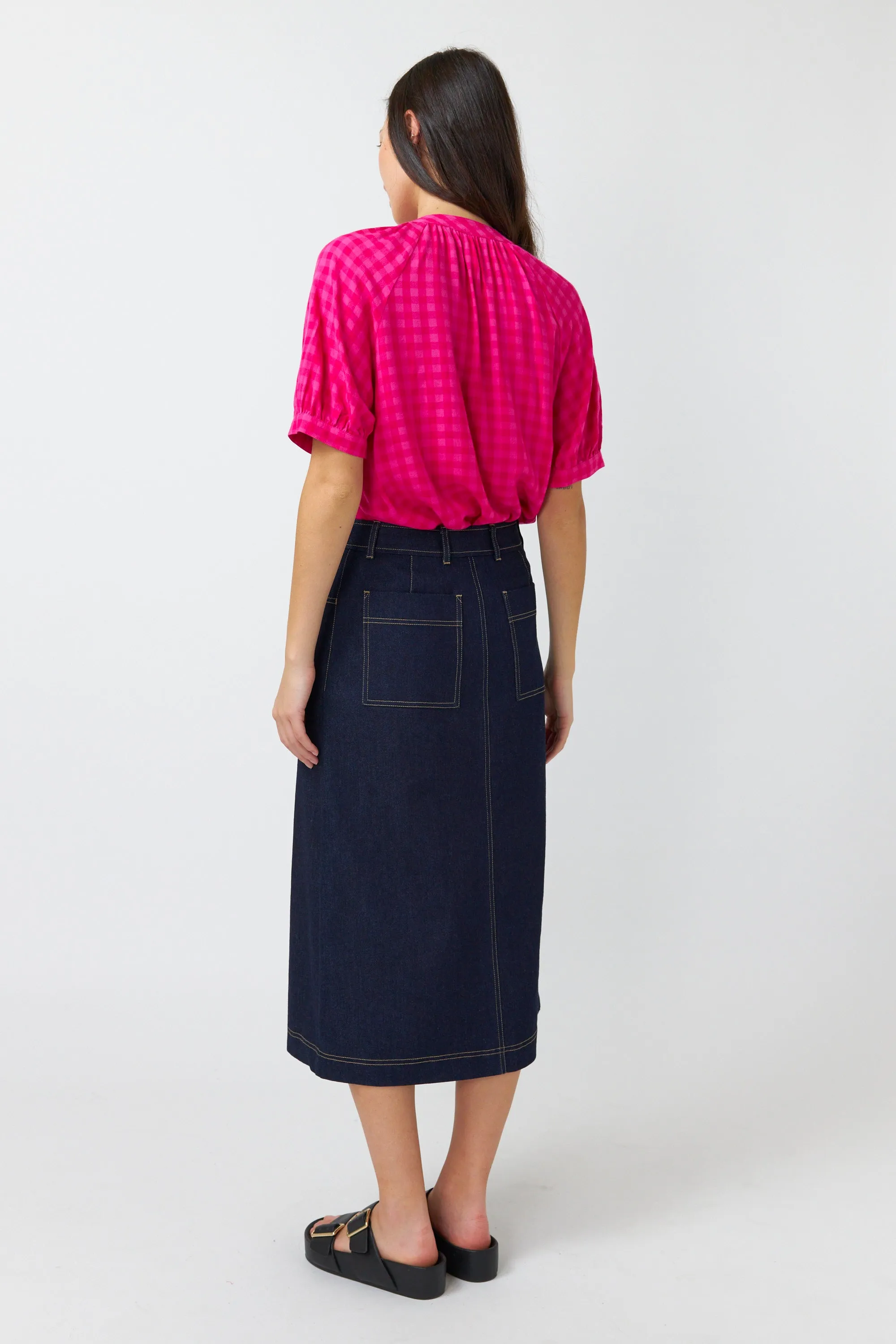 Sylvester Denim Skirt - Dark Indigo