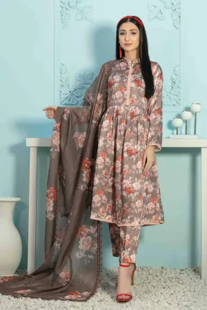 Tehreem by Tawakkal Unstitched 3 Piece Silk Digital Printed Collection'2022-T-7876