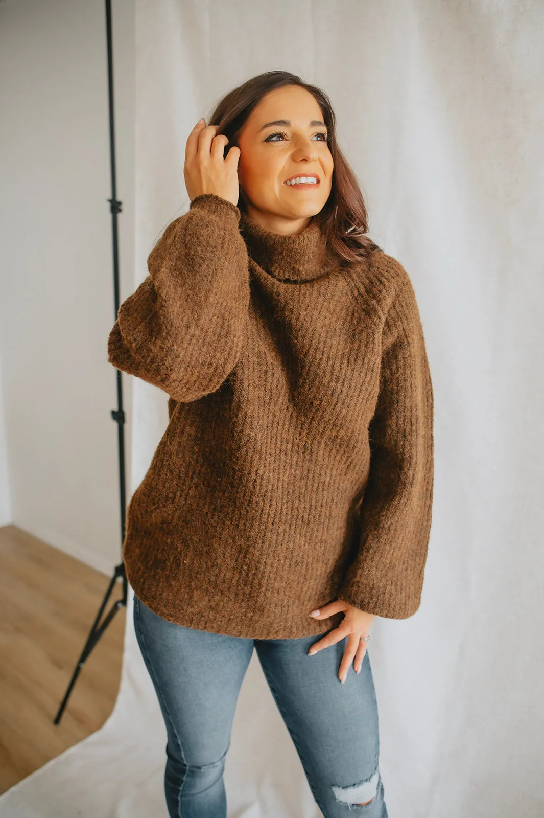 The Acacia Chunky Turtleneck Sweater