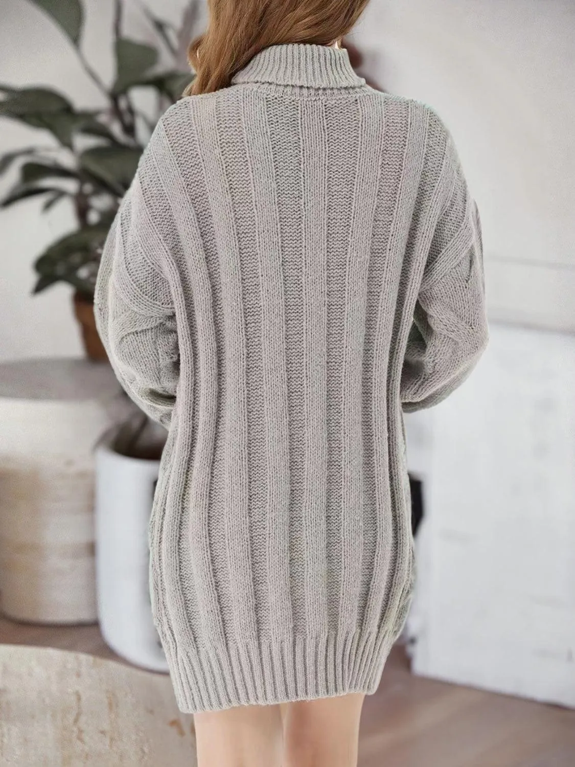 Turtleneck Sweater Dress