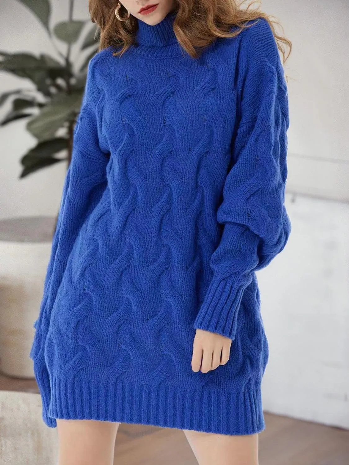 Turtleneck Sweater Dress