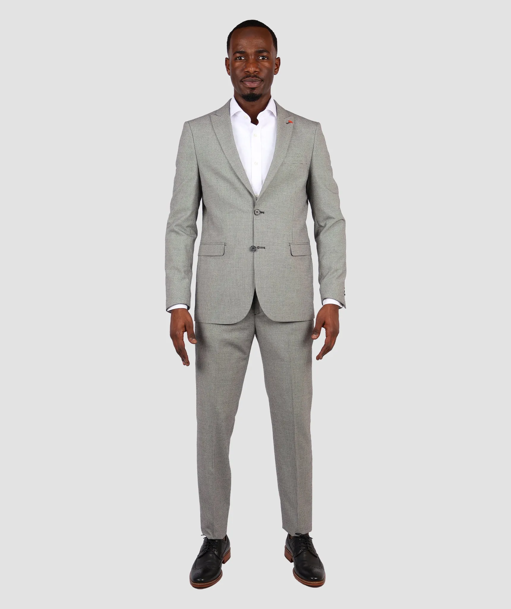 TWN Grey Slim Fit Suit